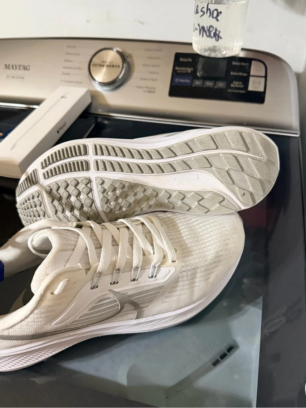 Nike Air Zoom Pegasus 39 Womens 9.5 White Pure Platinum Running Shoes DH4072-100